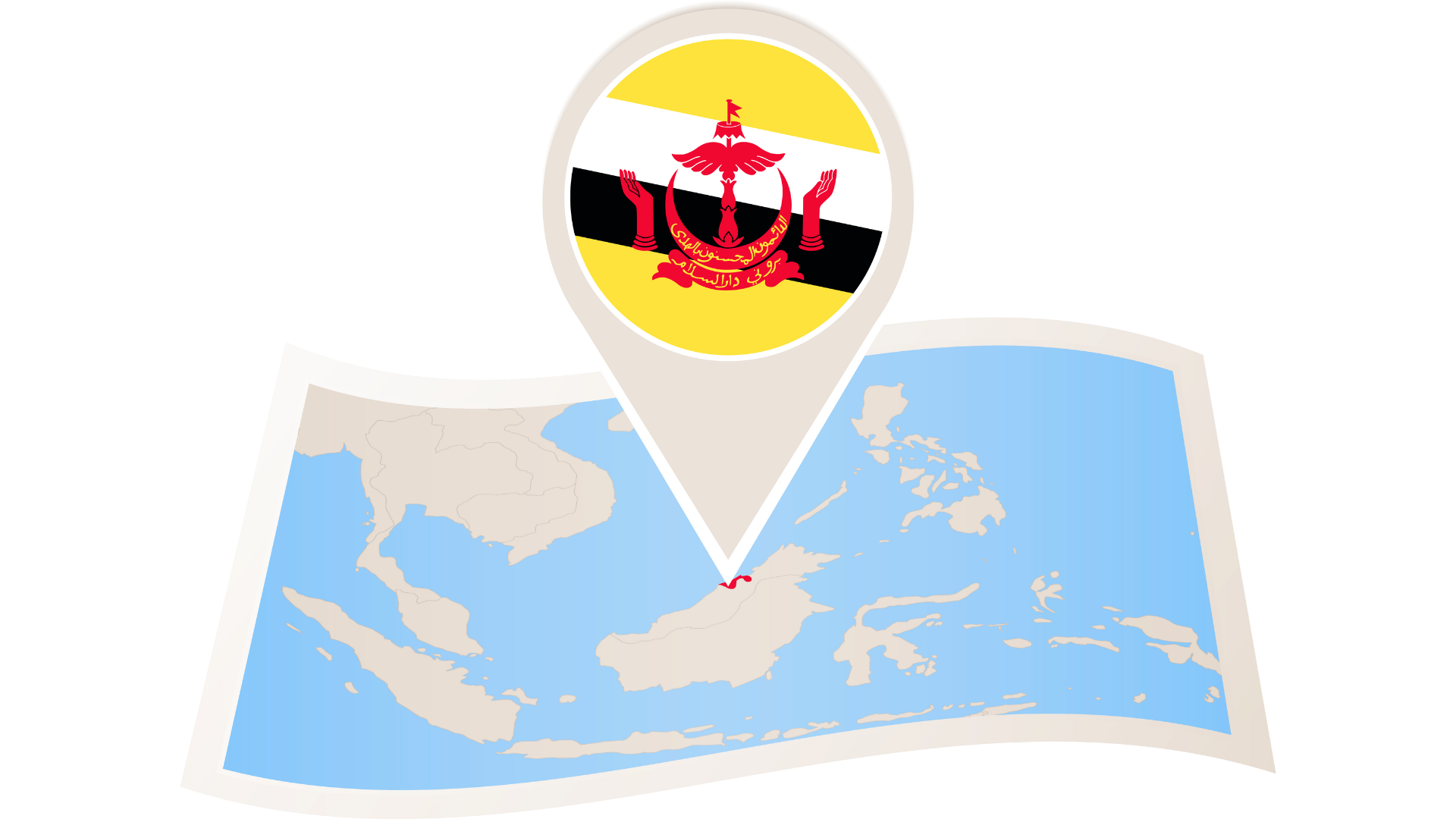 Map Brunei